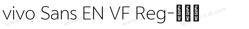vivo Sans EN VF Reg字体转换